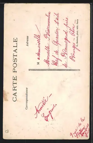 AK Asnières, Souvenir Porte Bonheur avec trèfle à quatre feuilles et vues intégrées