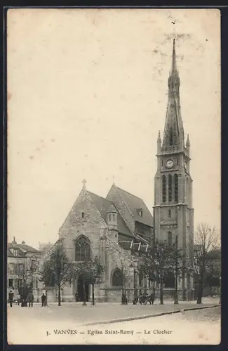 AK Vannes, Église Saint-Remy, Le Clocher