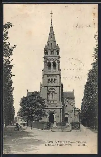 AK Neuilly-sur-Seine, L`église Saint-Pierre