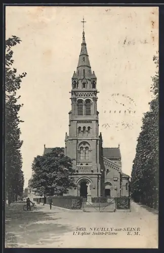 AK Neuilly-sur-Seine, L`église Saint-Pierre