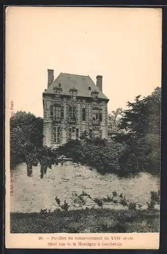 AK Courbevoie, Pavillon du début du XVIIe siècle, rue de la Montagne