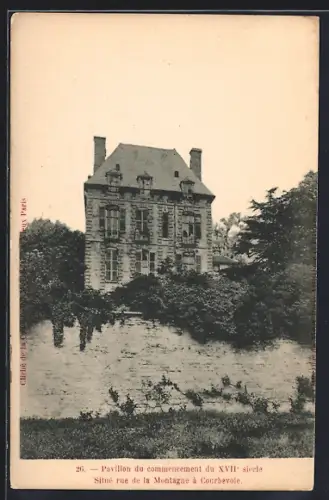 AK Courbevoie, Pavillon du début du XVIIe siècle, rue de la Montagne