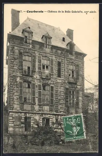 AK Courbevoie, Château de la Belle Gabrielle, XVIe siècle