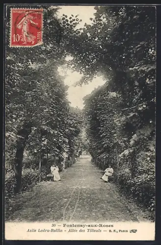 AK Fontenay-aux-Roses, Asile Ledru-Rollin, Allée des Tilleuls