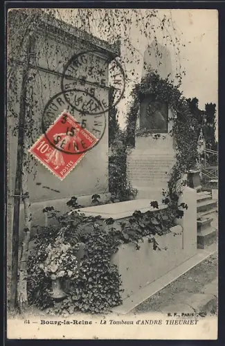 AK Bourg-la-Reine, Le Tombeau d`André Theuriet