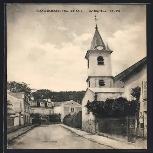 AK Coubron /S.-et-O., L`Église E. M