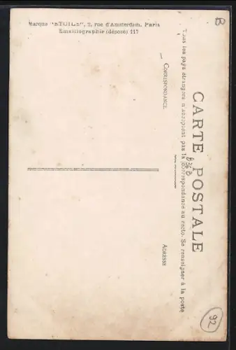 AK Puteaux, L`Église vue du Quai