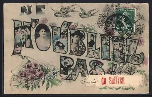 AK Suffren, Ne m`oubliez pas avec portraits et motifs floraux