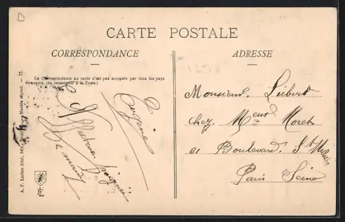 AK Suffren, Ne m`oubliez pas avec portraits et motifs floraux