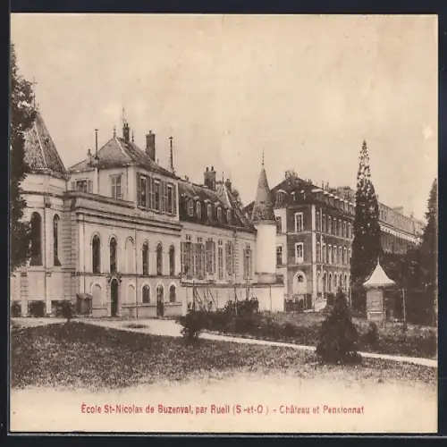 AK Buzenval /S-et-O, École St-Nicolas de Buzenval, Château et Pensionnat