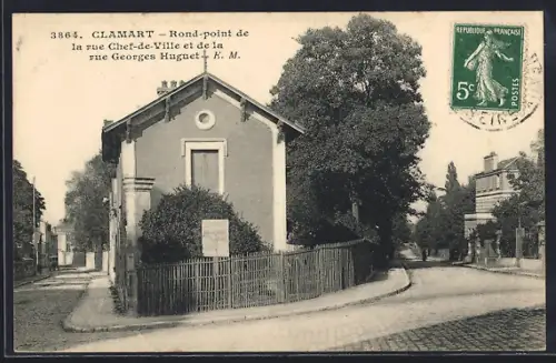 AK Clamart, Rond-point de la rue Chef-de-Ville et de la rue Georges Huguet