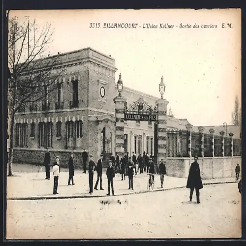 AK Billancourt, L`Usine Kellner, Sortie des ouvriers