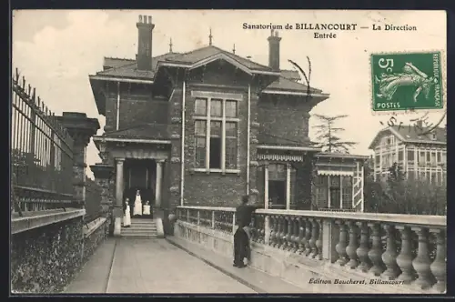 AK Billancourt, Sanatorium de Billancourt, La Direction Entrée
