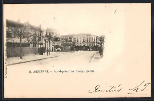 AK Asnières, Rond-point des Bourguignons