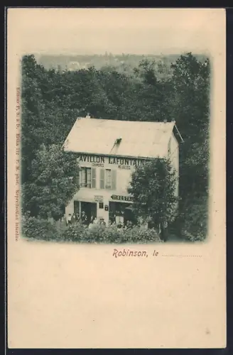 AK Robinson, Le Pavillon Lafontaine entouré de forêt