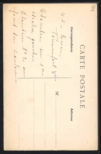 AK Paris, Cercle Concordia, Vue du jardin