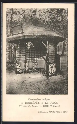 AK Clichy, Constructions rustiques par R. Dorléans & Le Page