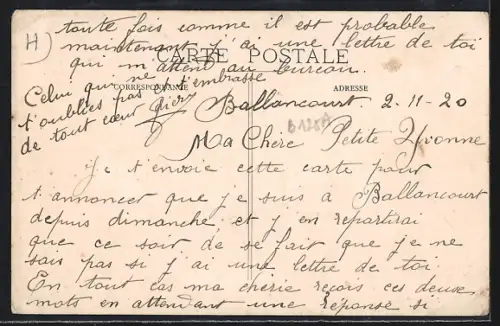 AK Ballancourt /S.-&-O., La Place avec des enfants jouant