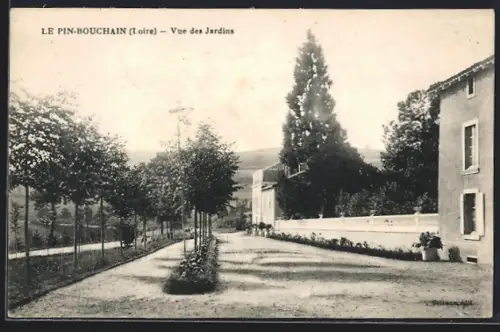 AK Le Pin-Bouchain /Loire, Vue des Jardins