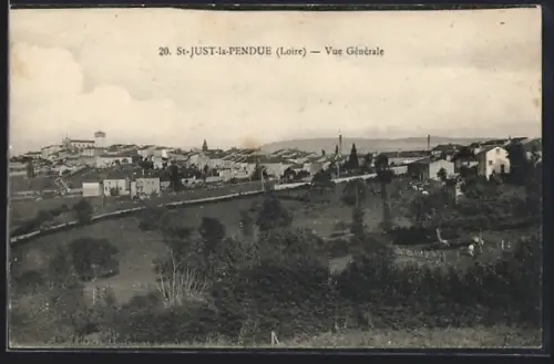 AK St-Just-la-Pendue /Loire, Vue Générale