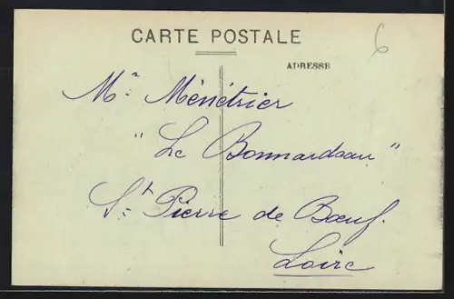 AK St-Pierre-de-Boeuf /Loire, Vue générale prise de la rive gauche du Rhône