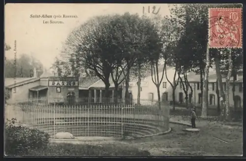 AK Saint-Alban /Roanne, Les Sources