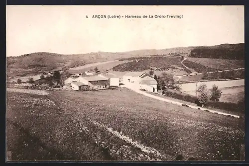 AK Arcon /Loire, Hameau de La Croix-Trévingt