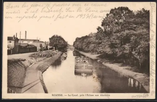 AK Roanne, Le Canal, près l`Écluse aux Abattoirs