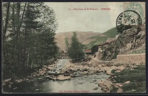 AK Semène, Vue du cours d`eau et des collines environnantes