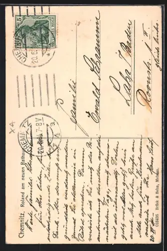 AK Chemnitz, Roland am neuen Rathaus