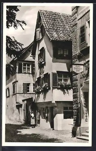 AK Lindau im Bodensee, Hotel Lindauer Hof mit Haus Zum lieben Augustin