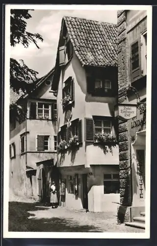 AK Lindau im Bodensee, Hotel Lindauer Hof mit Haus Zum lieben Augustin