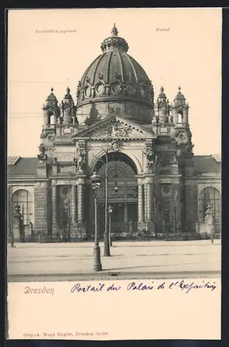 AK Dresden, Ausstellungspalast, Portal