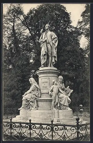 AK Berlin-Tiergarten, Goethe Denkmal