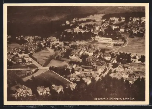 AK Oberhof in Thüringen, Teilansicht mit Strassenpartie