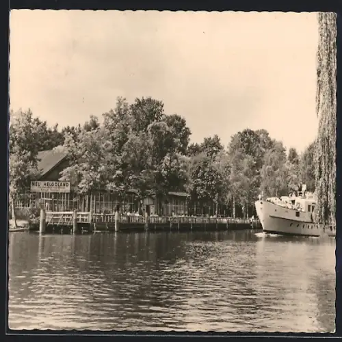 AK Berlin-Müggelheim /Wilhelmshagen, Gaststätte Neu-Helgoland