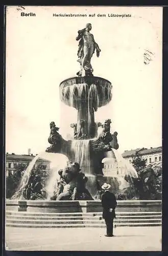AK Berlin-Tiergarten, Herkulesbrunnen auf dem Lützowplatz