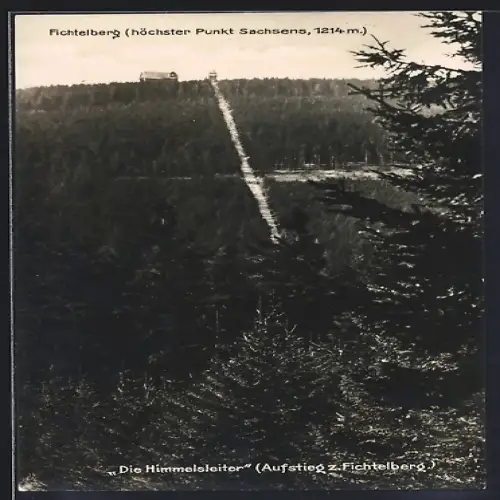AK Fichtelberg /Sachsen, Die Himmelsleiter