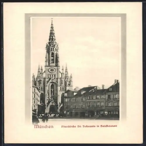 AK München, Pfarrkirche St. Johannis in Haidhausen