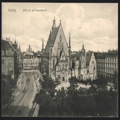AK Leipzig, Blick auf die Thomaskirche