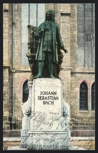 AK Leipzig, Johann-Sebastian-Bach-Denkmal