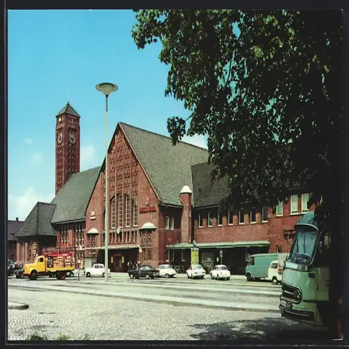 AK Oldenburg i. Old., Partie am Hauptbahnhof