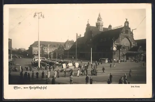 AK Essen, Partie am Hauptbahnhof