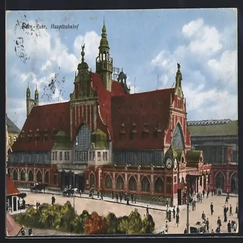AK Essen /Ruhr, Blick auf den Hauptbahnhof