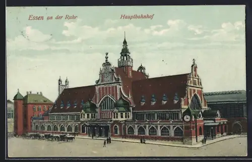 AK Essen an der Ruhr, Blick auf den Hauptbahnhof