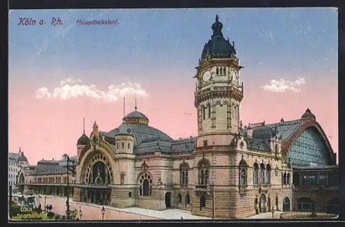 AK Köln a. Rh., Der Hauptbahnhof