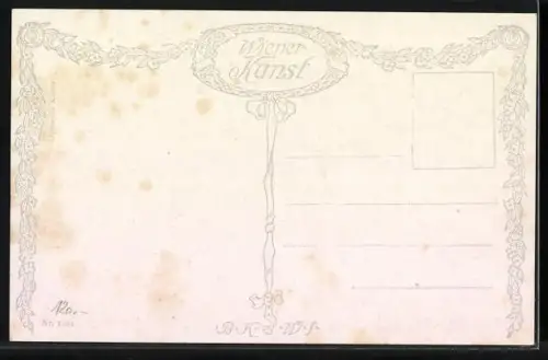 Künstler-AK Schubert unterm Lindenbaum im Gespräch