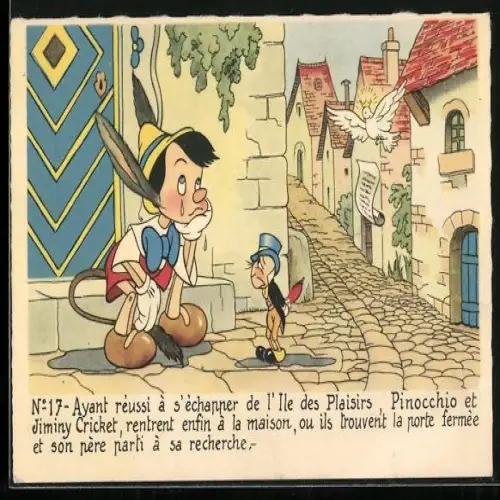 AK Pinocchio mit Eselsohren