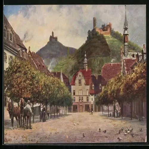 AK Weinheim an der Bergstrasse, Marktplatz
