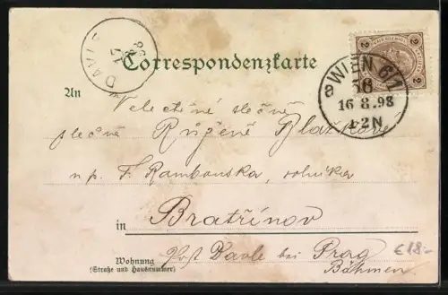 AK Vexir-Postkarte, Eile mit Weile, Schlängellinie, optische Täuschung